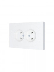 Розетка 2-м СП OSEN без заземл. ПБТ белая LEZARD 743-0200-128B 743-0200-128B