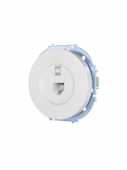 Розетка компьютерная СП OSEN RJ45 кат.6 механизм бел. LEZARD 743-0288-140 743-0288-140