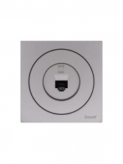 Розетка компьютерная СП OSEN RJ45 кат.6 механизм сер. матов. LEZARD 743-7488-140 743-7488-140