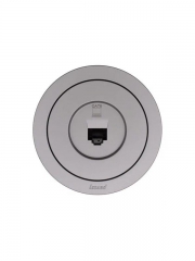 Розетка компьютерная СП OSEN RJ45 кат.6 механизм сер. матов. LEZARD 743-7488-140 743-7488-140