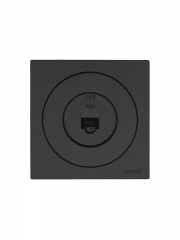 Розетка компьютерная СП OSEN RJ45 кат.6 механизм черн. бархат LEZARD 743-4288-140 743-4288-140