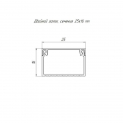 Кабель-канал 25х16 L2000 с двойн. замком бел. Промрукав PR.0625161 PR.0625161