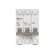 Выключатель автоматический модульный 3п C 50А 4.5кА ВА 47-63N PROxima EKF M634350C M634350C