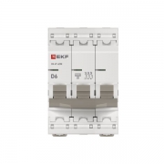 Выключатель автоматический 3п D 6А 4.5кА ВА 47-63N PROxima EKF M634306D M634306D