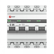 Выключатель автоматический модульный 4п C 25А 4.5кА ВА 47-63 PROxima EKF mcb4763-4-25C-pro mcb4763-4-25C-pro