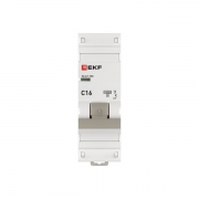 Выключатель автоматический модульный 1п C 16А 10кА ВА 47-100 PROxima EKF mcb47100-1-16C-pro mcb47100-1-16C-pro