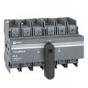 Рубильник 3п 40А реверсивный с рукояткой для прямой установки TwinBlock EKF tb-s-40-3p-rev tb-s-40-3p-rev