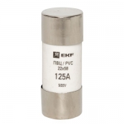 Вставка плавкая цилиндрическая ПВЦ 22х58 125А EKF pvc-22x58-125 pvc-22x58-125