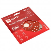 Диск алмазный Turbo Segment 125х22.23мм Expert EKF dd-125ts dd-125ts