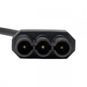 Кабель для подключения светодиодных линейных светильников ДБО-60/120/150 1м 3х0.75 черн. EKF ASC-B-1-LBL ASC-B-1-LBL