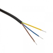 Кабель для подключения светодиодных линейных светильников ДБО-60/120/150 1м 3х0.75 черн. EKF ASC-B-1-LBL ASC-B-1-LBL