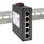 Коммутатор неуправляемый промышленный U-5T 5 портов 10/100Base-T(X) RJ45 монтаж на DIN-рейку TSX EKF TSX-U-5T TSX-U-5T