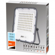 Прожектор светодиодный PFL-S4 50Вт 6500К IP65 80град. ДО с линзовым модулем Pro+ JazzWay 5036420 5036420