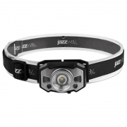 Фонарь аккумуляторный налобный AccuH1-L5WZ-bk zoom LED 5Вт + 2хRED SMD IP54 5 режимов: 100проц. 180лм 3.5ч/50проц. 110лм 5.5ч/30проц. 65лм 15ч/красн. 28ч/мигающ. красн. 12ч аккум. 0.8А.ч управл. жестами черн./сер. JazzWay 5036642 5036642