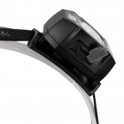 Фонарь аккумуляторный налобный AccuH3-L5W-bk LED 5Вт + 2хRED SMD IP54 5 режимов: 100проц. 180лм 3.5ч/50проц. 110лм 5.5ч/30проц. 65лм 15ч/красн. 28ч/мигающ. красн. 12ч аккум. управл. жестами черн. JazzWay 5036703 5036703