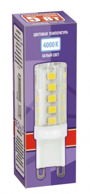 Лампа светодиодная PLED-G9 5Вт капсульная 4000К нейтр. бел. G9 300лм 220-230В JazzWay 1032133B 1032133B