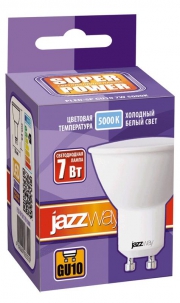 Лампа светодиодная PLED-SP 7Вт 5000К холод. бел. GU10 520лм 230В JazzWay 1033574 1033574