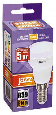Лампа светодиодная PLED-SP 5Вт R39 3000К тепл. бел. E14 400лм 230В JazzWay 1033581 1033581