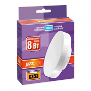 Лампа светодиодная PLED-GX53 8Вт таблетка 5000К мат. холод. бел. GX53 680лм 230В JazzWay 2855404 2855404