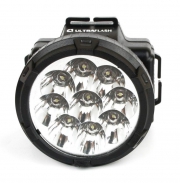 Фонарь налобный аккумуляторный LED 5363 (220В 9LED 2 режима; черн.) Ultraflash 11257 11257