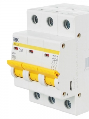 Выключатель автоматический модульный 3п C 16А 4.5кА ВА47-29 ИЭК MVA20-3-016-C MVA20-3-016-C