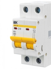 Выключатель автоматический модульный 2п C 10А 4.5кА ВА47-29 ИЭК MVA20-2-010-C MVA20-2-010-C