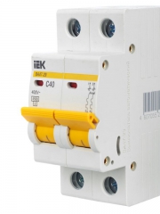 Выключатель автоматический модульный 2п C 40А 4.5кА ВА47-29 ИЭК MVA20-2-040-C MVA20-2-040-C