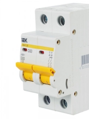 Выключатель автоматический модульный 2п C 63А 4.5кА ВА47-29 ИЭК MVA20-2-063-C MVA20-2-063-C