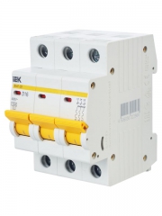 Выключатель автоматический модульный 3п D 16А 4.5кА ВА47-29 ИЭК MVA20-3-016-D MVA20-3-016-D