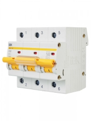 Выключатель автоматический модульный 3п C 50А 10кА ВА47-100 ИЭК MVA40-3-050-C MVA40-3-050-C
