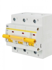 Выключатель автоматический модульный 3п D 63А 10кА ВА47-100 ИЭК MVA40-3-063-D MVA40-3-063-D