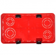 Коробка распаячная ОП 172х96х45 КМ41026 для полых стен (с саморезами пластиковые лапки с крышкой) ИЭК UKG11-172-096-045-P UKG11-172-096-045-P