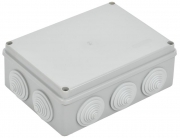 Коробка распаячная ОП 190х140х70 IP55 КМ41244 RAL7035 (10 гермовводов) ИЭК UKO11-190-140-070-K41-55 UKO11-190-140-070-K41-55
