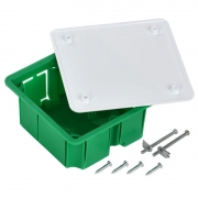 Коробка распаячная ОП 92х92х45 КМ41021 для полых стен (с саморезами метал. лапки. с крышкой) ИЭК UKG11-092-092-040-M UKG11-092-092-040-M