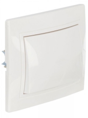 Выключатель 1-кл. СП КВАРТА 10А IP20 ВС10-1-0-КБ бел. ИЭК EVK10-K01-10-DM EVK10-K01-10-DM