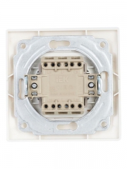 Выключатель 1-кл. СП КВАРТА 10А IP20 ВС10-1-0-КБ бел. ИЭК EVK10-K01-10-DM EVK10-K01-10-DM