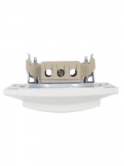 Выключатель 1-кл. СП КВАРТА 10А IP20 ВС10-1-0-КБ бел. ИЭК EVK10-K01-10-DM EVK10-K01-10-DM