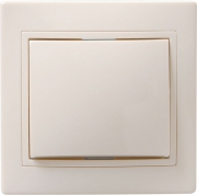 Выключатель 1-кл. СП КВАРТА 10А IP20 ВС10-1-0-ККм крем. ИЭК EVK10-K33-10-DM EVK10-K33-10-DM