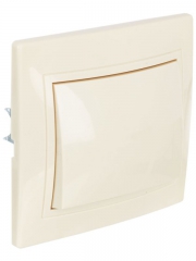 Выключатель 1-кл. СП КВАРТА 10А IP20 ВС10-1-0-ККм крем. ИЭК EVK10-K33-10-DM EVK10-K33-10-DM