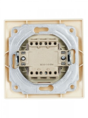 Выключатель 1-кл. СП КВАРТА 10А IP20 ВС10-1-0-ККм крем. ИЭК EVK10-K33-10-DM EVK10-K33-10-DM