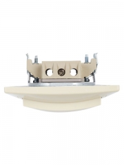 Выключатель 1-кл. СП КВАРТА 10А IP20 ВС10-1-0-ККм крем. ИЭК EVK10-K33-10-DM EVK10-K33-10-DM