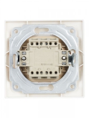 Выключатель 1-кл. СП КВАРТА с инд. 10А IP20 ВС10-1-1-КБ бел. ИЭК EVK11-K01-10-DM EVK11-K01-10-DM