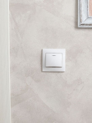 Выключатель 1-кл. СП КВАРТА с инд. 10А IP20 ВС10-1-1-КБ бел. ИЭК EVK11-K01-10-DM EVK11-K01-10-DM