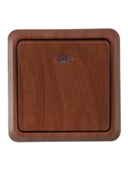 Выключатель 1-кл. ОП ОКТАВА 10А IP20 с инд. дуб.ИЭК EVO11-K04-10-DC EVO11-K04-10-DC