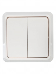 Выключатель 2-кл. ОП ОКТАВА 10А 250В бел. IP20 ВС20-2-0-ОБ ИЭК EVO20-K01-10-DC EVO20-K01-10-DC