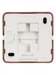 Выключатель 2-кл. ОП ОКТАВА 10А IP20 с индик. дуб ИЭК EVO21-K04-10-DC EVO21-K04-10-DC