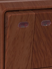 Выключатель 2-кл. ОП ОКТАВА 10А IP20 с индик. дуб ИЭК EVO21-K04-10-DC EVO21-K04-10-DC