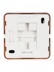 Выключатель 2-кл. ОП ОКТАВА 10А IP20 откр. уст. дуб ИЭК EVO20-K04-10-DC EVO20-K04-10-DC