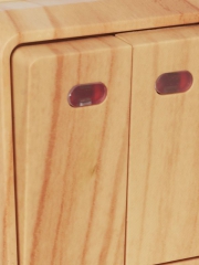 Выключатель 2-кл. ОП ОКТАВА 10А IP20 откр. уст. с индик. сосна ИЭК EVO21-K03-10-DC EVO21-K03-10-DC