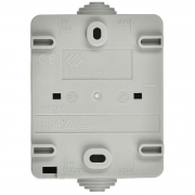 Розетка 1-м ОП Форс РСб20-3-ФСр с защ. крышкой с заземл. IP54 ИЭК ERS12-K03-16-54-DC ERS12-K03-16-54-DC